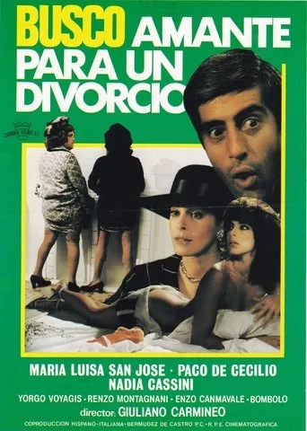 Póster de Busco amante para un divorcio (1981) con Lucio Montanaro como sceicco