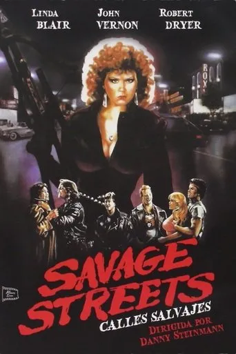 Póster de Calles salvajes (1984) con Paula Shaw como Charlene