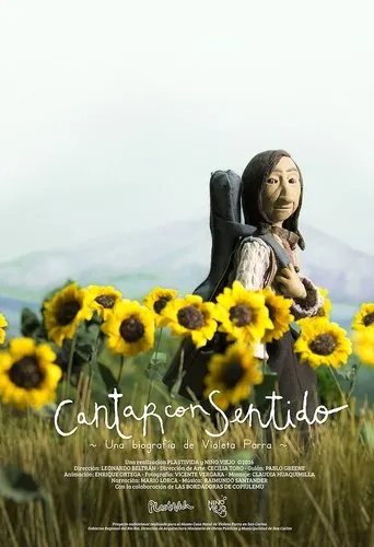 Póster de Cantar con sentido, una biografía de Violeta Parra