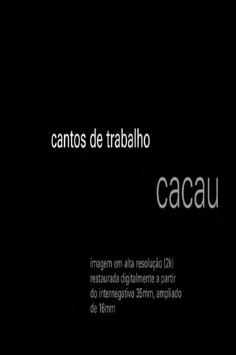 Póster de Cantos de Trabalho - Cacau