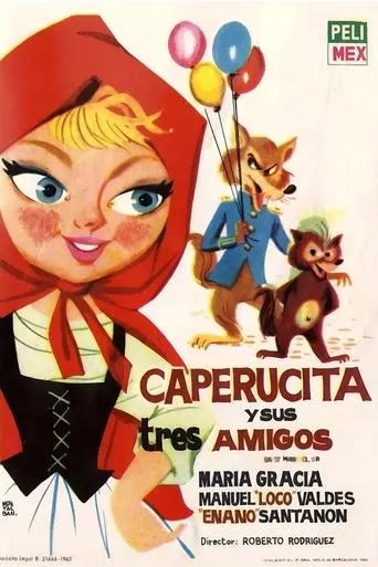 Póster de Caperucita y sus tres amigos