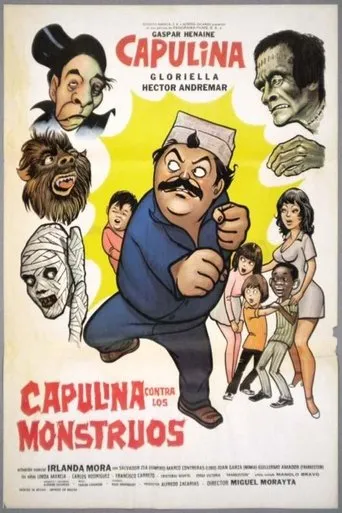 Póster de Capulina contra los monstruos
