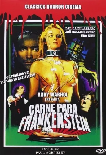Póster de Carne para Frankenstein (1973) con Joe Dallesandro como Nicholas