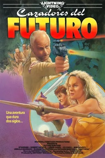 Póster de Cazadores del futuro (1986) con Steve Rogers como Shootist (uncredited)