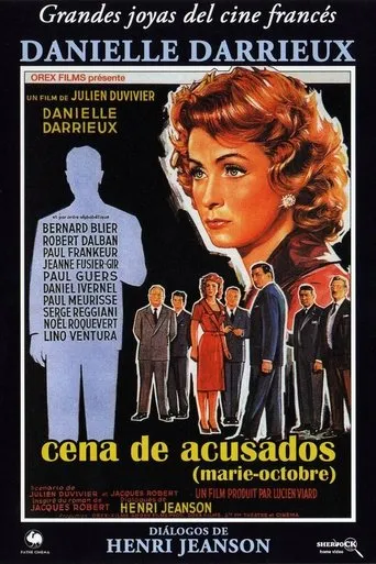 Póster de Cena de acusados (1959) con Noël Roquevert como Étienne Vandamme