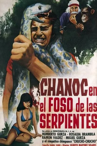 Póster de Chanoc en el foso de las serpientes