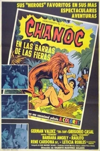 Póster de Chanoc en las garras de las fieras