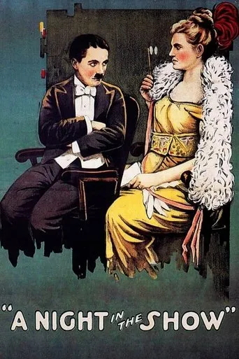 Póster de Charlot en el teatro