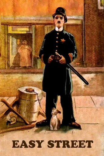 Póster de Charlot en la Calle de la Paz