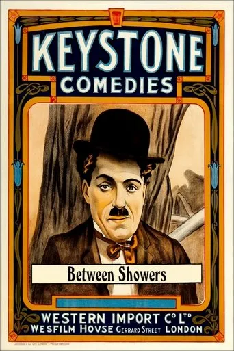 Póster de Charlot y el paraguas (1914) con Ford Sterling como Mr. Snookie, a Thief