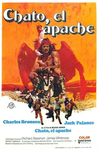 Póster de Chato, el apache (1972) con Charles Bronson como Pardon Chato