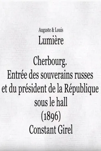 Póster de Cherbourg: Entrée des souverains russes et du président de la République sous le hall