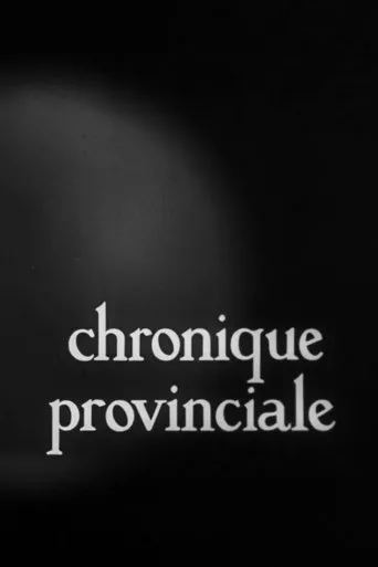 Póster de Chronique provinciale