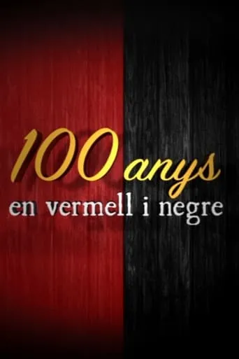 Póster de Cien Años en Rojo y Negro