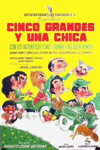 Póster de Cinco grandes y una chica