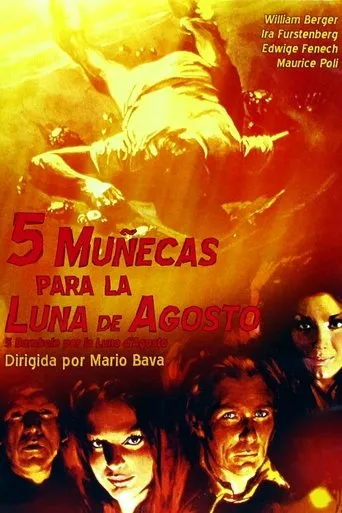 Póster de Cinco muñecas para la luna de agosto (1970) con Mauro Bosco como Charles