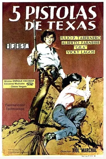 Póster de Cinco pistolas de Texas