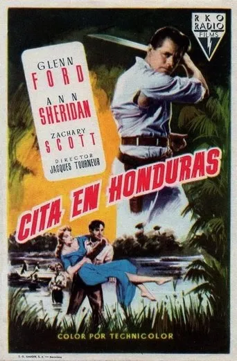 Póster de Cita en Honduras (1953) con Steve Conte como Stranger (uncredited)