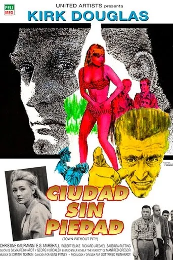 Póster de Ciudad Sin Piedad (1961) con Christine Kaufmann como Karin Steinhof