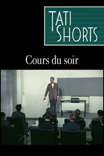 Póster de Clases nocturnas (1967) con Jacques Tati como Monsieur Hulot