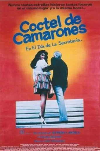 Póster de Cóctel de Camarones. En el Día de la Secretaria
