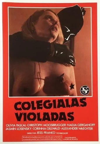 Póster de Colegialas violadas (1981) con Jesús Franco como Doctor (uncredited)