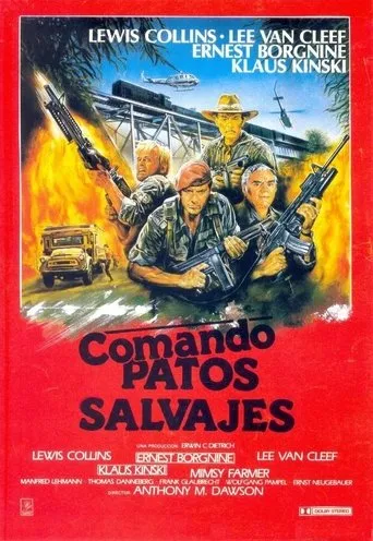 Póster de Comando Patos Salvajes (1984) con Manfred Lehmann como Klein