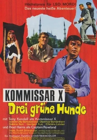 Póster de Comisario X y los tres perros verdes (1967) con Rudolf Zehetgruber como Almann
