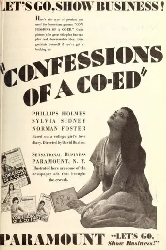 Póster de Confesiones de una colegiala (1931) con John Breeden como Student