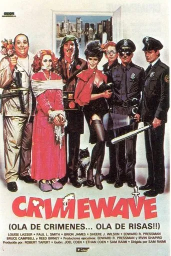Póster de Crimewave (Ola de crímenes, ola de risas)