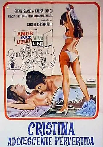 Póster de Cristina, adolescente pervertida (1971) con Glenn Saxson como Davide Andrei
