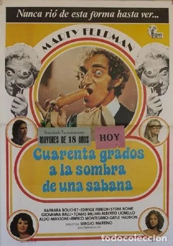 Póster de Cuarenta grados a la sombra de la sábana blanca