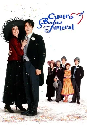 Póster de Cuatro bodas y un funeral (1994) con Corin Redgrave como Hamish