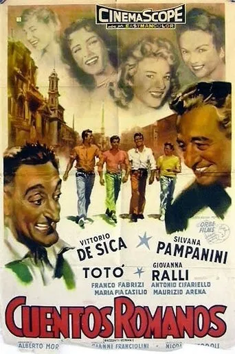 Póster de Cuentos de Roma (1955) con Giovanna Ralli como Marcella