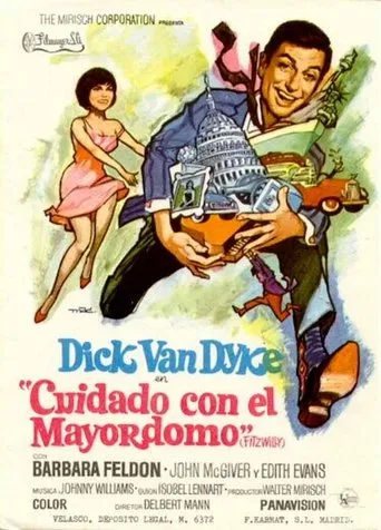 Póster de Cuidado con el mayordomo (1967) con John Fiedler como Mr. Morton Dunne