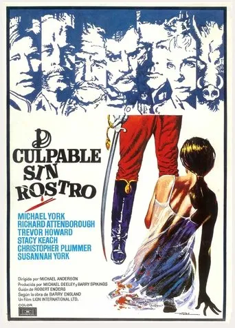 Póster de Culpable sin rostro (1975) con Michael Culver como Lt. Richard Fothergill