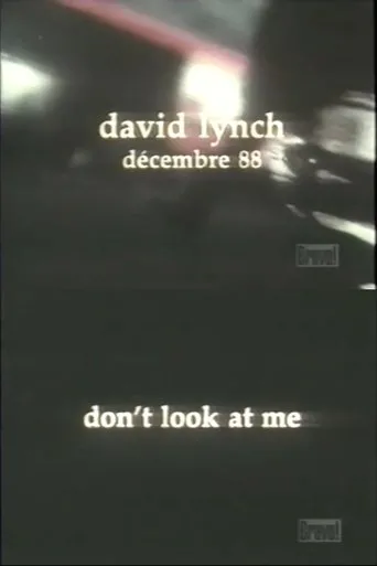 Póster de David Lynch: Don't Look at Me