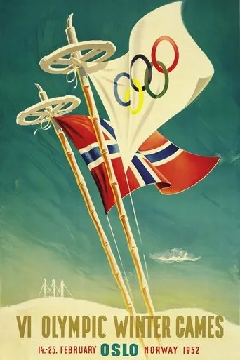 Póster de De VI olympiske vinterleker Oslo 1952