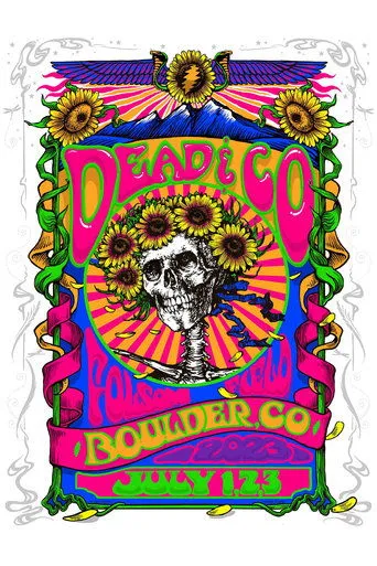 Póster de Dead & Company: 2023-07-02 Folsom Field, Boulder, CO, USA
