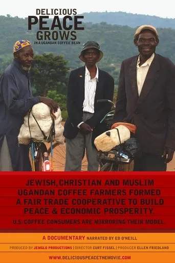Póster de Delicious Peace Grows in a Ugandan Coffee Bean