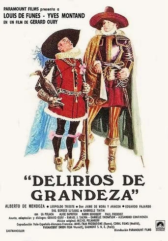 Póster de Delirios de grandeza (1971) con Ángel Álvarez como Le représentant du village pauvre raquetté (uncredited)