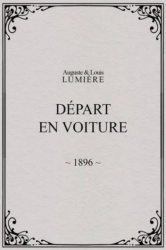 Póster de Départ en voiture