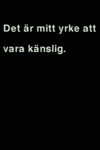 Póster de Det är mitt yrke att vara känslig