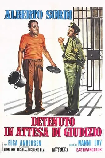 Póster de Detenido en espera de juicio (1971) con Gianfranco Barra