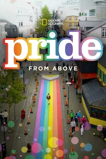 Póster de Día del Orgullo desde el cielo