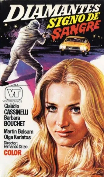 Póster de Diamantes signo de sangre (1978) con Claudio Cassinelli como Guido Mauri