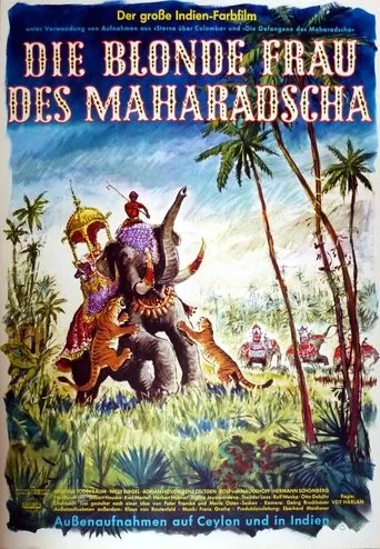 Póster de Die blonde Frau des Maharadscha