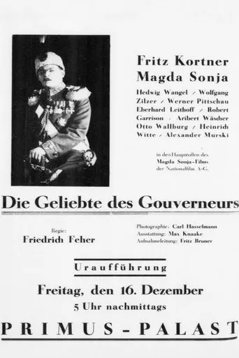 Póster de Die Geliebte des Gouverneurs