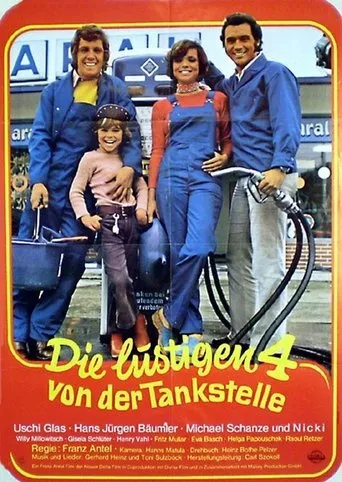 Póster de Die lustigen Vier von der Tankstelle