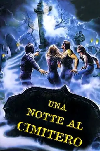 Póster de Disturbios en el cementerio (1988) con Gianmarco Tognazzi como Johnny